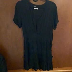 Black Ruffled Karlie Dress